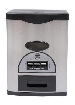 Автоматичний контейнер для зберігання рису диспенсер для рису з нержавіючої сталі диспенсер для рису для кухні