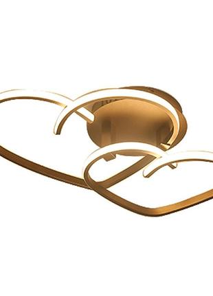 Світлодіодне сучасне стельове світло з безступінчатим дизайном у формі серця з пультом дистанційного керування