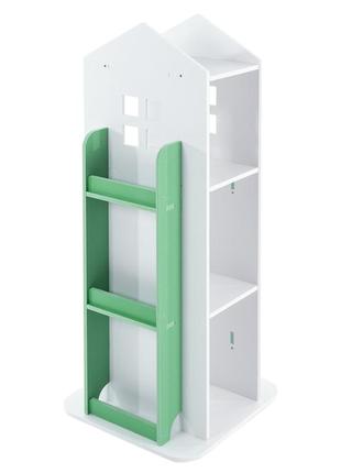 Книжкова полиця cncest, що обертається на 360°, дитяча книжкова полиця, кутова книжкова полиця для дітей, що