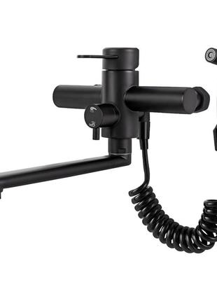 Поворотний змішувач для кухні cncest 360° настінний настінний змішувач з розпилювачем і 3 струменями води