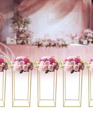 5 штук весільна підставка для квітів металеві центричні елементи золоті вази геометричні центричні елементи