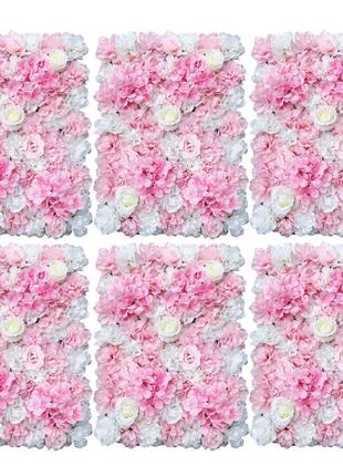 6x 40 * 60см штучна квіткова стіна троянда стіна diy весільна вулиця фон (білий жоржин)