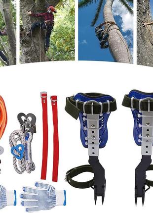Набір шипів для лазіння по деревах набір спорядження для лазіння по деревах 2-груповий з мотузкою безпеки