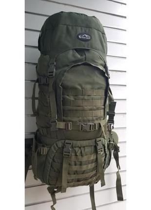 Тактический каркасный походный рюкзак over earth (модель 615) 80 литров