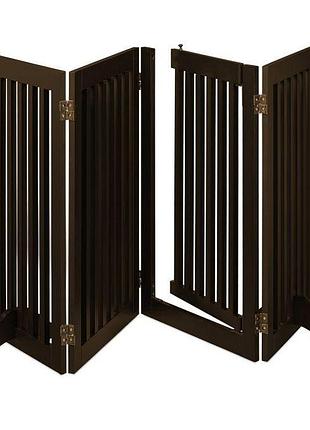 Коричневий шлагбаум з дверцятами висотою 92 см