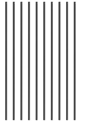 Металеві балясини сходів vevor в комплекті 11 алюмінієвих шпинделів 13x1118 мм з гвинтами