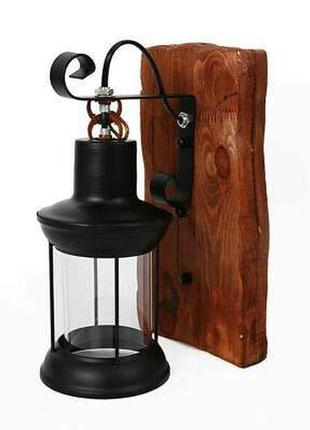 Настінна лампа з ретро-дерева 220в настінна лампа настінна промислова лампа