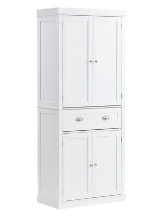 Шафа для зберігання vevor 183 см для кухні, підсобні шафи з дверцятами, висувний ящик & 3 регульовані полиці,