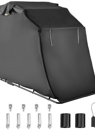 Накриття для мотоцикла vevor, чохол для мотоцикла, великий чохол для навісу, намет для зберігання з замком