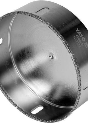 Сверло по гресу и керамике yato 125 мм, при сухом и мокром режимах - yt-60436