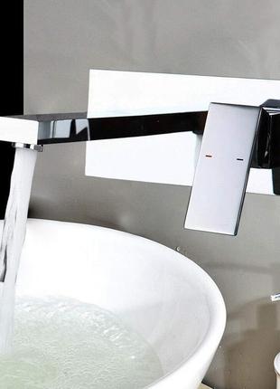 Хромований змішувач для гарячої та холодної води