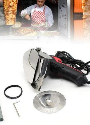 Електричний ніж для шашлику 80 вт 3000 об/хв регульована товщина нарізки гриль для нарізки шашлику з