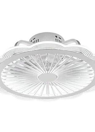 Стельовий вентилятор з підсвічуванням і пультом дистанційного керування ультратонкий 18-сантиметровий