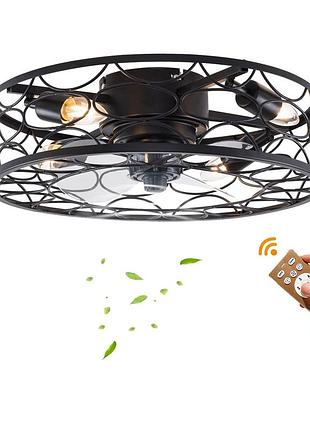 Стельовий вентилятор з підсвічуванням, світильник з вентилятором і таймером з дистанційним керуванням