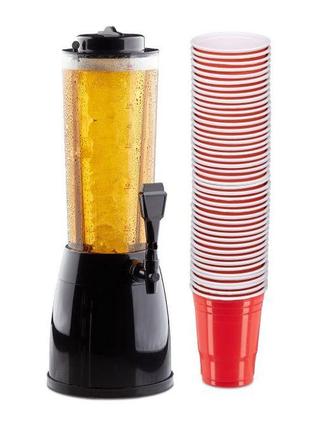 Пивна колона з кубком для пивного пінг-понгу