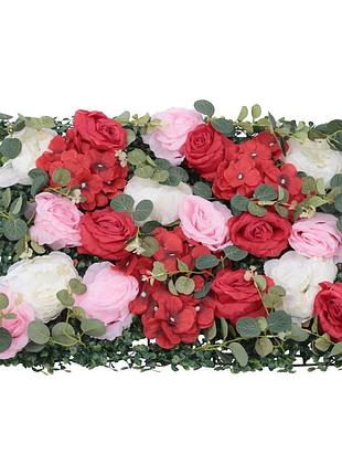 6 шт квіткова настінна панель штучна квіткова стіна diy весільний фон стіни прикраса для садового весільного