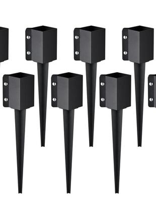 Vevor наземний шип для стовпів огорожі, упаковка 8 шт., 61 x 10 x 10 см, зовнішній діаметр (внутрішній діаметр