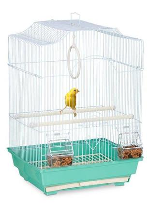 Клітка для птахів з сідалами
