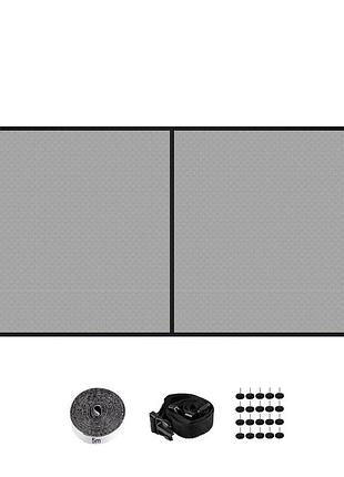 Захисна сітка для гаражних воріт vevor, гаражна сітка, 4,6 х 2,1 м, для 2 автомобілів, магнітна підлога, міцна