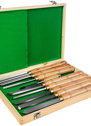 Набір стамесок зі швидкорізальної сталі vevor без футляра набір стамесок для різьблення по дереву 8 штук набір