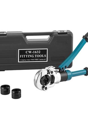 Обтискні кліщі vevor th16, th20, th25, th32 мм, обтискні кліщі обтискні кліщі зусилля притискання 8 т,