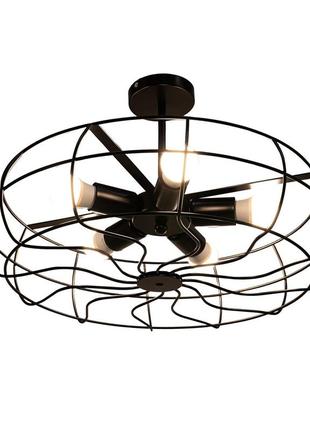 Промислова стельова лампа вінтажна ретро лампа підвісна лампа стельове світло залізо e27 промисловий стельовий