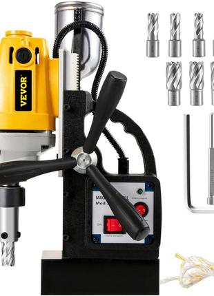Магнітне свердло vevor sdt md40 з набором кільцевих фрез hss 1 дюйм 13 шт.