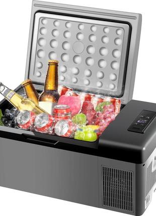 Портативний електричний міні-холодильник vevor 15 л cool box для автомобіля та кемпінгу