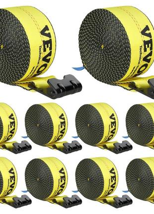 Ремені лебідки vevor, 4 x 30, вантажопідйомність 6000 фунтів, міцність на розрив 18000 фунтів, вантажні ремені