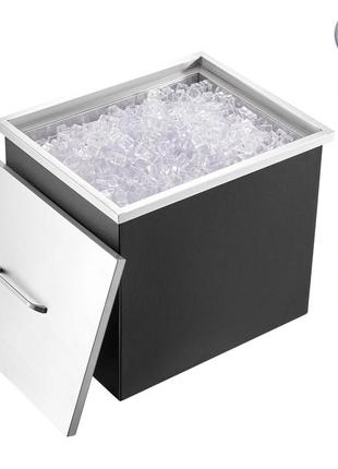 Вставний льодогенератор vevor, 77,9 л з нержавіючої сталі, 532 x 430 x 458 мм комерційний льодогенератор з