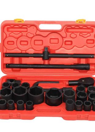 26шт набір гнізд набір гнізд 3/4"&1" 21-65мм автомобільні гайки коробка для гайок вантажівка коробка з