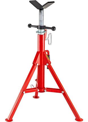 Vevor v-head pipe stand adjustable height 28-52 inch pipe jack stand портативний складаний стенд для труб з
