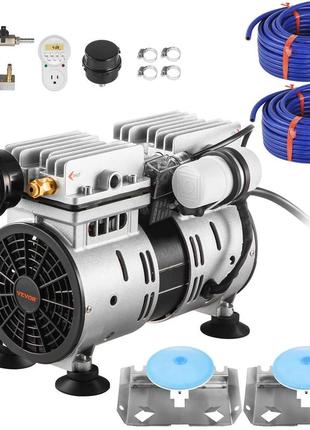 Аератор для ставка vevor 550w 5.2cfm для озера до 3 акрів 15м комплект для аерації ставка включає компресор,