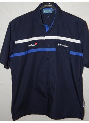 Рубашка с коротким рукавом на пуговицах suzuki collection racing team motosport2 фото