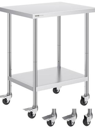 Vevor робочий стіл кухонний стіл розкладний стіл розкладний 610х762мм гастро
