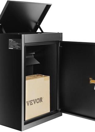 Поштова скринька vevor 39x27x52,2 см поштова скринька з оцинкованої сталі 0,8 мм поштова скринька з кодовим