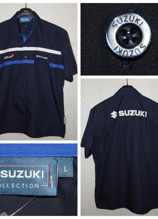 Рубашка с коротким рукавом на пуговицах suzuki collection racing team motosport3 фото