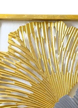 85×31 см 3d настінне оздоблення листя гінкго металеві прикраси вітальні висячий декор...