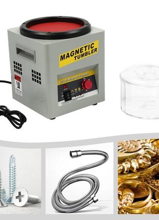 Магнітний тумблер для ювелірних виробів полірувальник фінішер супер фінішна машина 2000 об / хв 220в