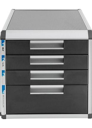 Ящик з алюмінієвого сплаву на 4 відділення, ящик для зберігання, що замикається