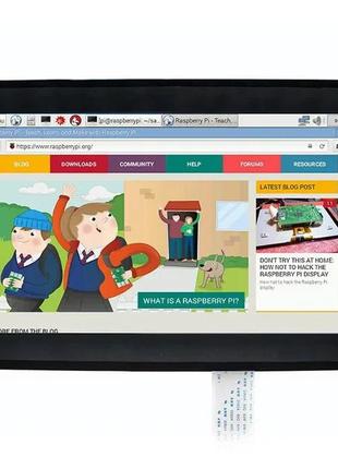 Сенсорний екран h - ємнісний рк tft 10.1 '' 1024x600px для raspberry + чохол - waveshare 11557
