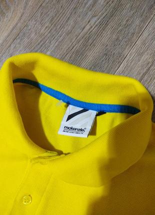 Мужская футболка / поло / mckenzie / жёлтая футболка / мужская одежда / чоловічий одяг /2 фото