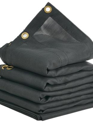 Тент для самоскида vevor, сітчастий тент, 7 x 22 фути, пвх, 18 унцій, подвійні кишені, тент для причепа