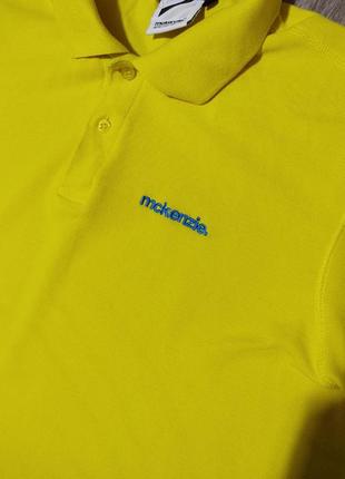 Мужская футболка / поло / mckenzie / жёлтая футболка / мужская одежда / чоловічий одяг /4 фото