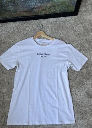 Calvin klein, футболка унісекс, оригінал, бавовна, нова з бірками.1 фото
