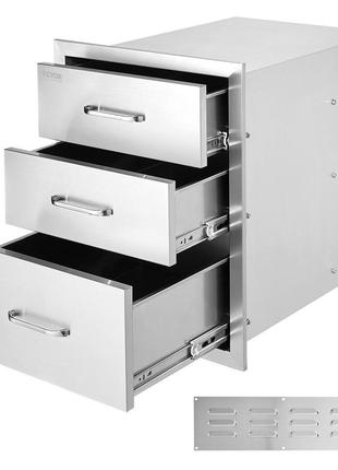 Vevor 45,7 x 58,9 x 57,9 см двері для шафи з трьох частин двері для шафи демпфери з нержавіючої сталі двері