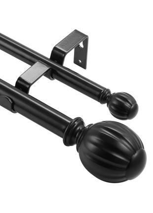 Карнизи для штор vevor внутрішній бігунок 2 бігунка, 92-183 см карнизи для штор регульовані з закругленою