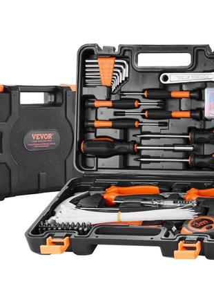 Набір інструментів vevor ящик для ручного інструменту 132 шт. набір господарських інструментів