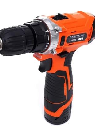 Акумуляторна дриль-шурупокрут kraft & dele 12 в li-ion lcd — kd3068