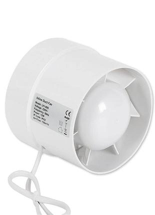 Трубний вентилятор вставний вентилятор вентилятор для ванної кімнати витяжка повітря (круглий 100 мм)